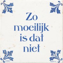 Zo moeilijk is dat niet - 3 keer bekeken
