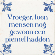 Vroeger, toen mensen nog gewoon een piemel hadden - 37 keer bekeken