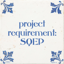 project requirement: SQEP - 15 keer bekeken