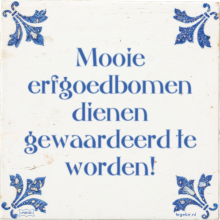 Mooie erfgoedbomen dienen gewaardeerd te worden! - 15 keer bekeken
