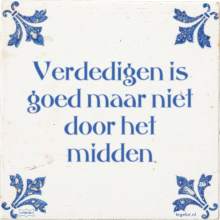 Verdedigen is goed maar niet door het midden - 14 keer bekeken
