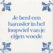 Je bent een hamster in het loopwiel van je eigen woede - 38 keer bekeken