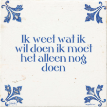 Ik weet wat ik wil doen ik moet het alleen nog doen - 30 keer bekeken