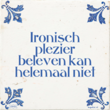Ironisch plezier beleven kan helemaal niet - 4 keer bekeken
