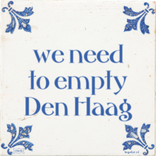 we need to empty Den Haag - 21 keer bekeken