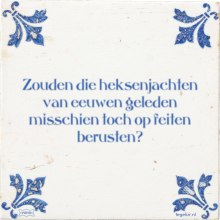 Zouden die heksenjachten van eeuwen geleden misschien toch op feiten berusten? - 23 keer bekeken