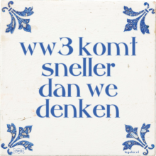 ww3 komt sneller dan we denken - 34 keer bekeken