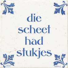 die scheet had stukjes - 30 keer bekeken