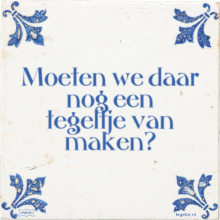 Moeten we daar nog een tegeltje van maken? - 52 keer bekeken