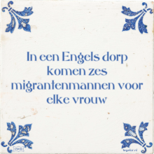 In een Engels dorp komen zes migrantenmannen voor elke vrouw - 43 keer bekeken