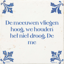 De meeuwen vliegen hoog, we houden het niet droog. De me - 43 keer bekeken