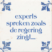 experts spreken zoals de regering zingt…. - 18 keer bekeken