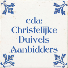 cda: Christelijke Duivels Aanbidders - 27 keer bekeken