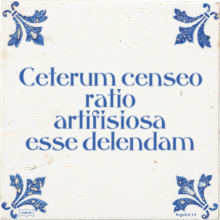 Ceterum censeo ratio artifisiosa esse delendam - 4 keer bekeken