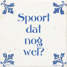 Spoort dat nog wel? - 25 keer bekeken