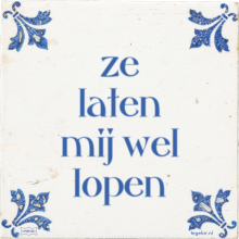 ze laten mij wel lopen - 30 keer bekeken