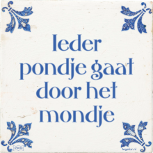 Ieder pondje gaat door het mondje - 35 keer bekeken