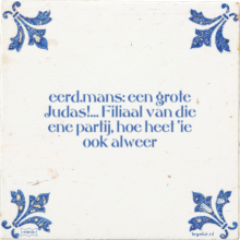 eerd.mans: een grote Judas!… Filiaal van die ene partij, hoe heet 'ie ook alweer - 6 keer bekeken
