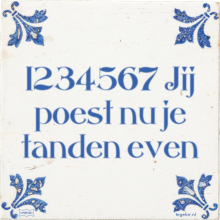 1234567 Jij poest nu je tanden even - 7 keer bekeken