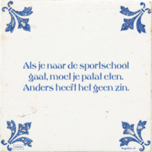 Als je naar de sportschool gaat, moet je patat eten. Anders heeft het geen zin. - 52 keer bekeken