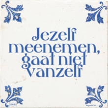 Jezelf meenemen, gaat niet vanzelf - 45 keer bekeken