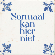 Normaal kan hier niet - 36 keer bekeken
