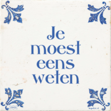 Je moest eens weten - 36 keer bekeken