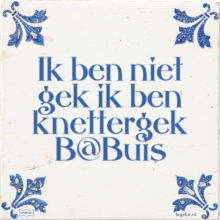 Ik ben niet gek ik ben knettergek B@Buis - 29 keer bekeken