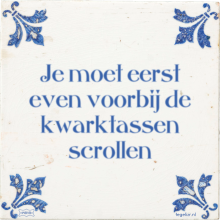 Je moet eerst even voorbij de kwarktassen scrollen - 31 keer bekeken