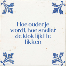 Hoe ouder je wordt, hoe sneller de klok lijkt te tikken - 40 keer bekeken