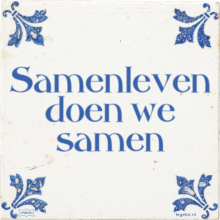 Samenleven doen we samen - 32 keer bekeken