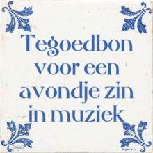 Tegoedbon voor een avondje zin in muziek - 53 keer bekeken